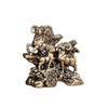 San Yang Kai Tai Zodiac Sheep Figurine Metal Vintage Statue Gift Lucky Ornament  Year of The Sheep