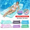 Inflatable Floating Bed Portable Inflatable Water Sleeping Bed Foldable Swimming Pool Lounger Air Mattress Outdoor Swimming Toys