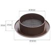 Grille D'aération - KOTARBAU - Ronde - Diamètre 100 Mm - Plastique Marron - Moustiquaire Intégrée