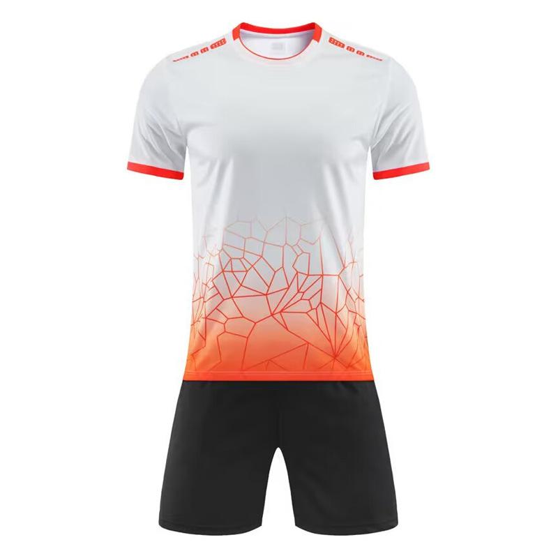 A drop-shipping quick-drying suit, children s student short-sleeved sportswear, jersey, competition football uniform, suit, men s training uniform XS