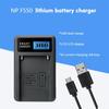 Convenient NPF550 Camera Battery LCD Micro USB Charger for NPF550/F750/F960/F970,NPFM50/FM70/FM90 Cameras Batteries