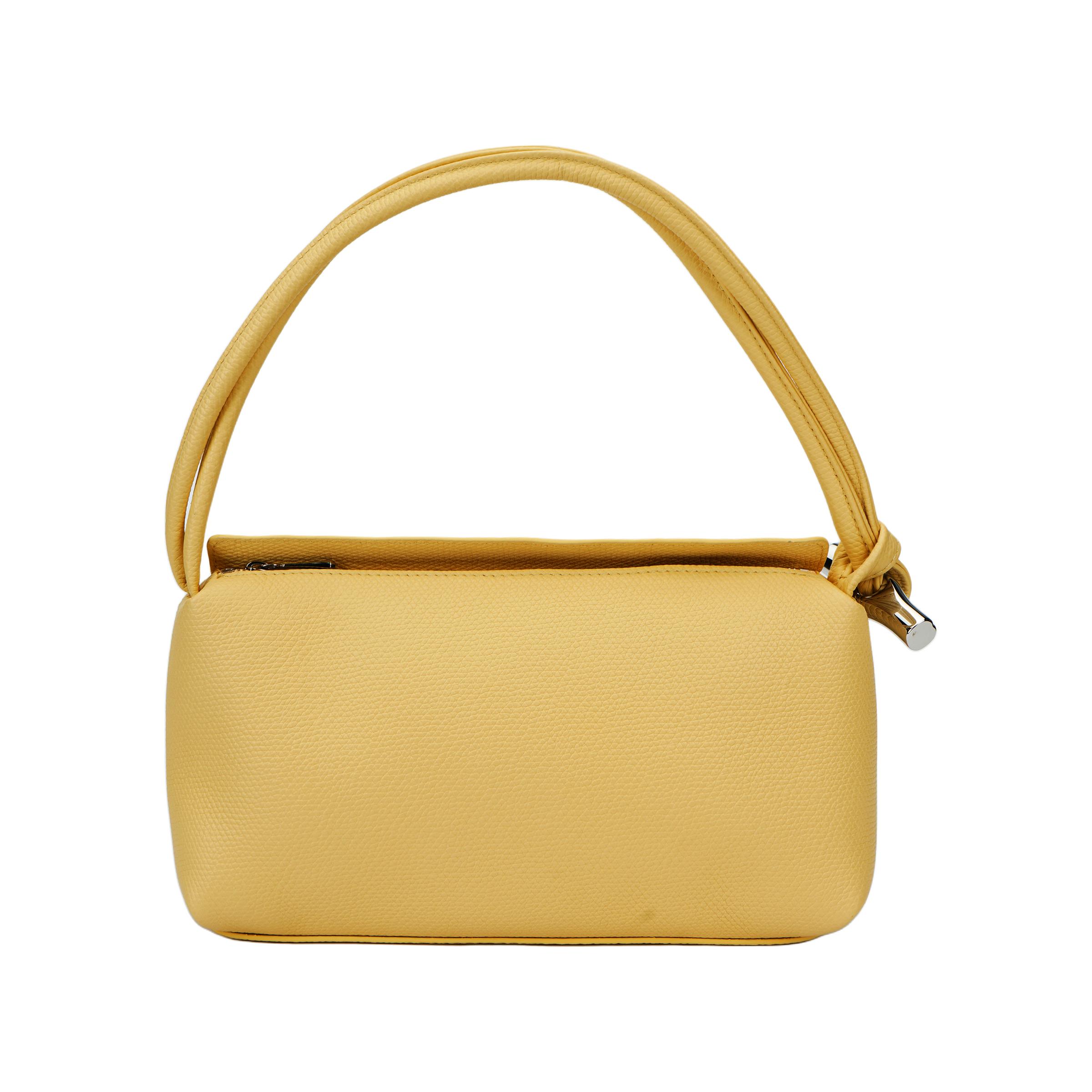 

Longchamp Le Roseau Yellow Chick Solid Color Metal Hardware Shoulder Bag Leather Tote Bag Medium Women Shoulder Bag 10324HFPM12 Basic Set (Bag+Dust Bag)