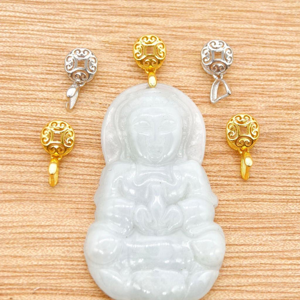 2025 Jade Pendant Pair: s925 Sterling Silver Guanyin Buddha Necklace for Men & Women