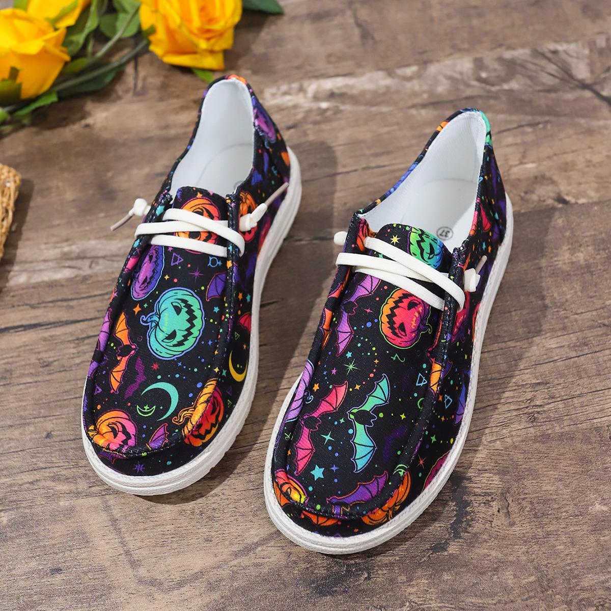 

Модные женские туфли на плоской подошве с принтом из парусины 2024 года, осенние туфли-лоферы без застежек, женская повседневная спортивная обувь для отдыха на открытом воздухе 42 фиолетовый