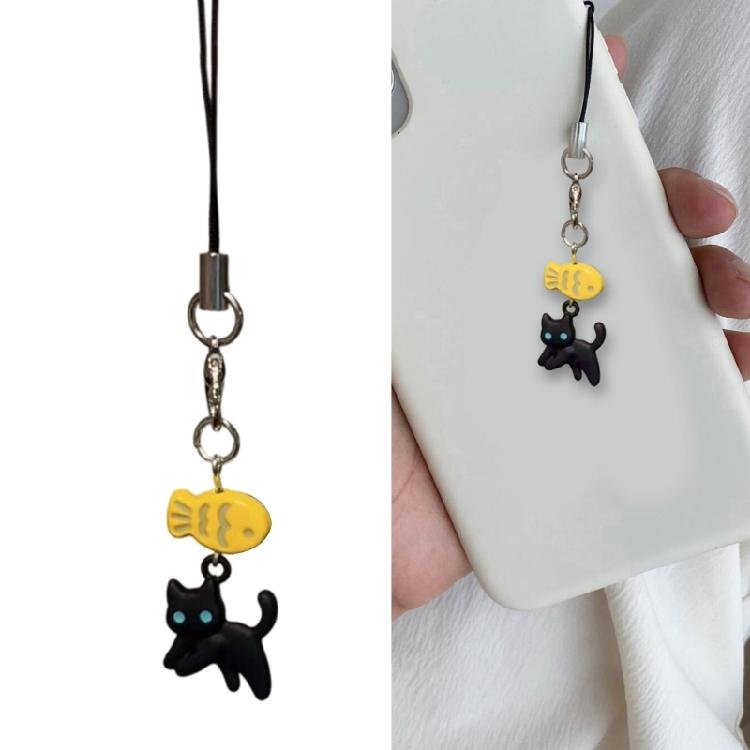 Fahshionable Lovely Cats Beaded Handcraft Elegant Phone Strap and Keychain Charm Portable Gifts for Trendy Ladies