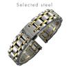15mm 17mm 316L Stainless Steel Watchband Fit for Longines DolceVita L5.512/L5.255 Series Silver Rose Gold Watch Strap Tool