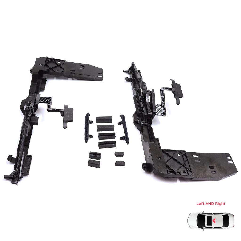 ESR23-1 Sunroof Lifting Angle Hatch Runner Repair Kit With Connection Plate for Mercedes W124 S124 C124 190 W201 1247800512 1247800612