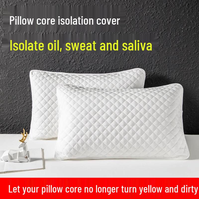 Anti-Mite, Anti-Sweat Quilted Pillowcase: Home Use Protector Against Dirt & Oil
