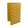 Goyard Grenelle Y Monogram Print Flap Wallet Passport Holder Small Unisex Wallets Yellow GRENELPMLTY-08CL08X