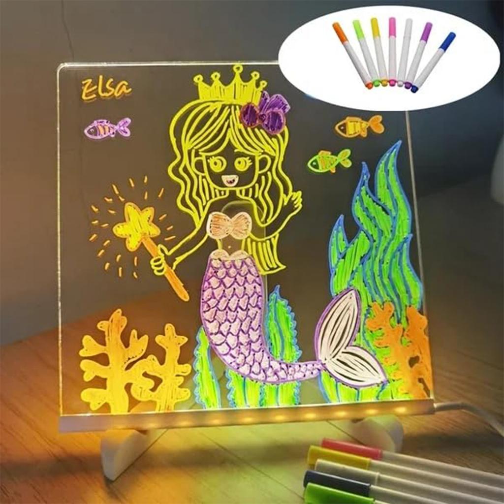 LED Note Board with Colors Memo LED Letter Message Board for Home Office Restaurants Bar