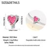 Charms Copperpink Heart Pendant Beads Fit Charms Plataoriginal Bracelet Beads Women Jewellery Making