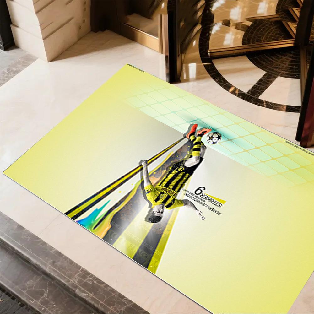 Man City Player Action Floor Rug Office Rug Design for Game Room Study room Entryway Decorate room Antislip Carpet Office home decor