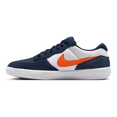 Force 58 SB Azul Marinho Meia-Noite Laranja Segurança Tênis Unissex Azul Branco Azul Difuso DV5477-400