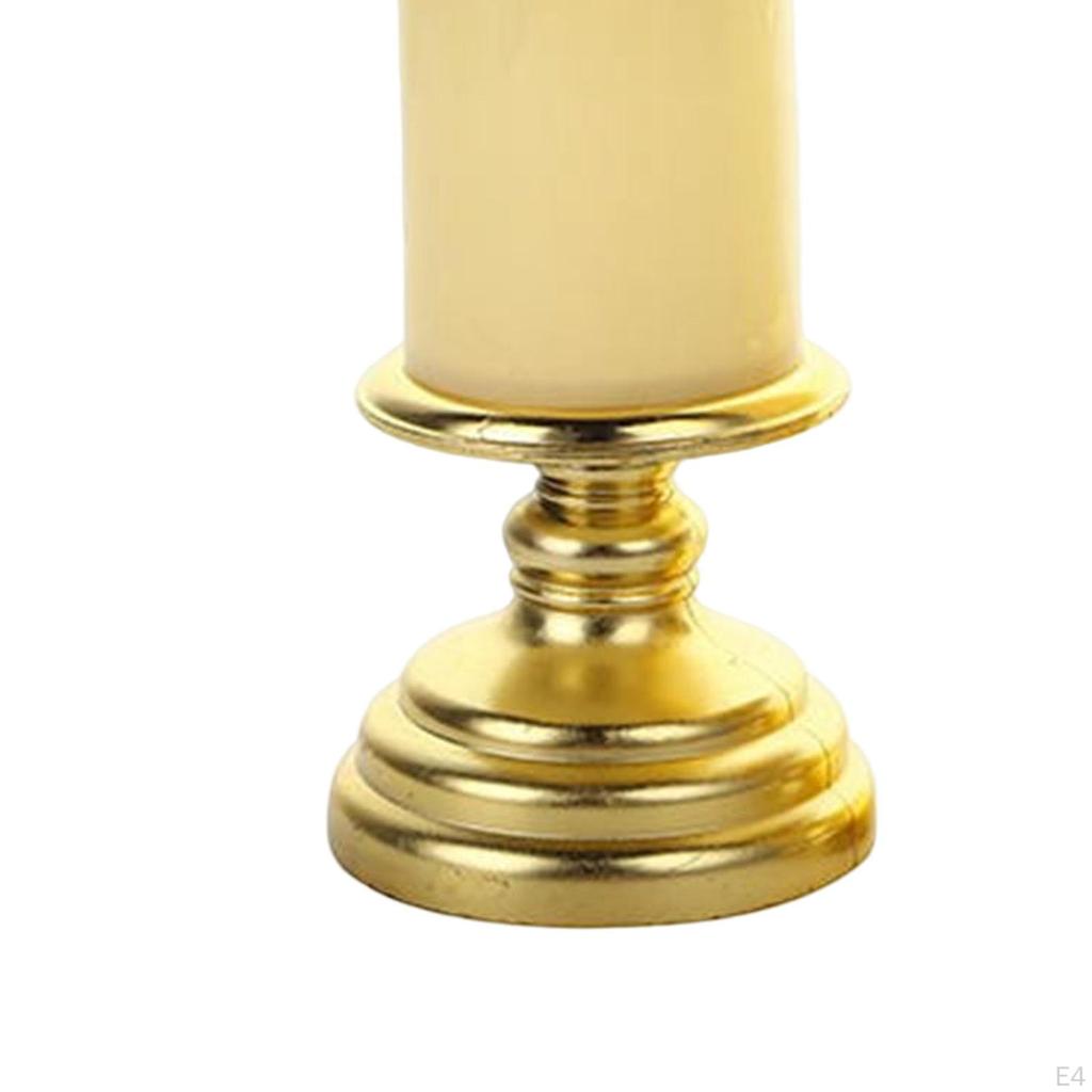 Electric Flameless Pillar Flicker with Holder for Desk, , Festival, Celebrations