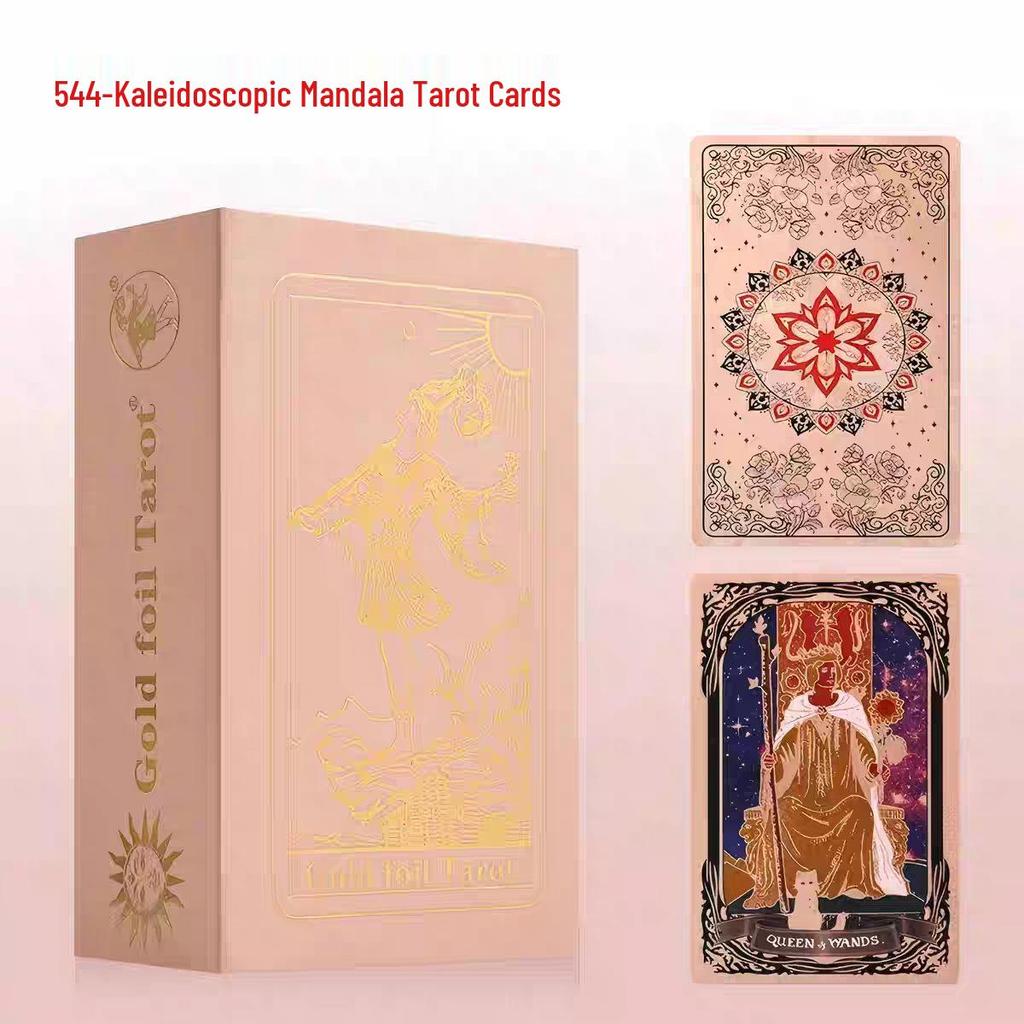 Waterproof Black PVC Tarot Cards - Colorful 78 Card Deck for Board Games