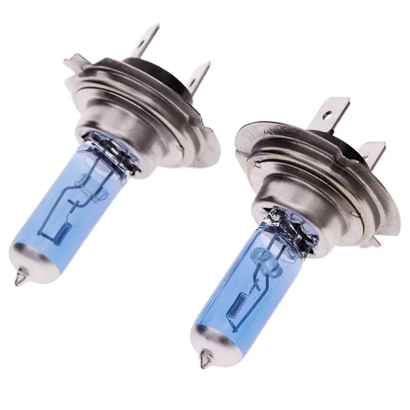 1-4pairs Car Auto Lamps Xenon Lamp Super Bright Halogen Car Headlight Super LED Bulbs White 12V H4 H7 Headlamps Kit Bulbs 7
