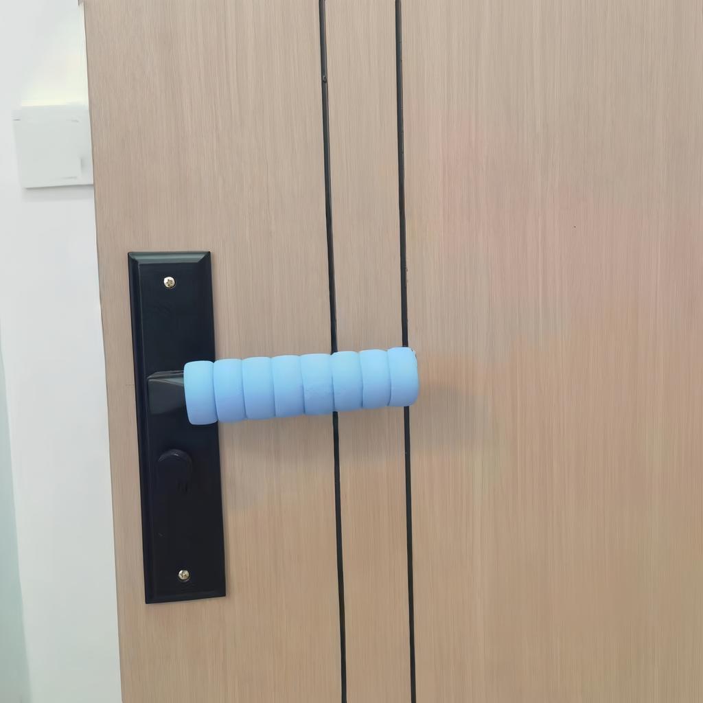 4PCS Door Knob Covers Foam Elastic Room Door Handle Protector Home Accessory Static-free Protective Home Improvement