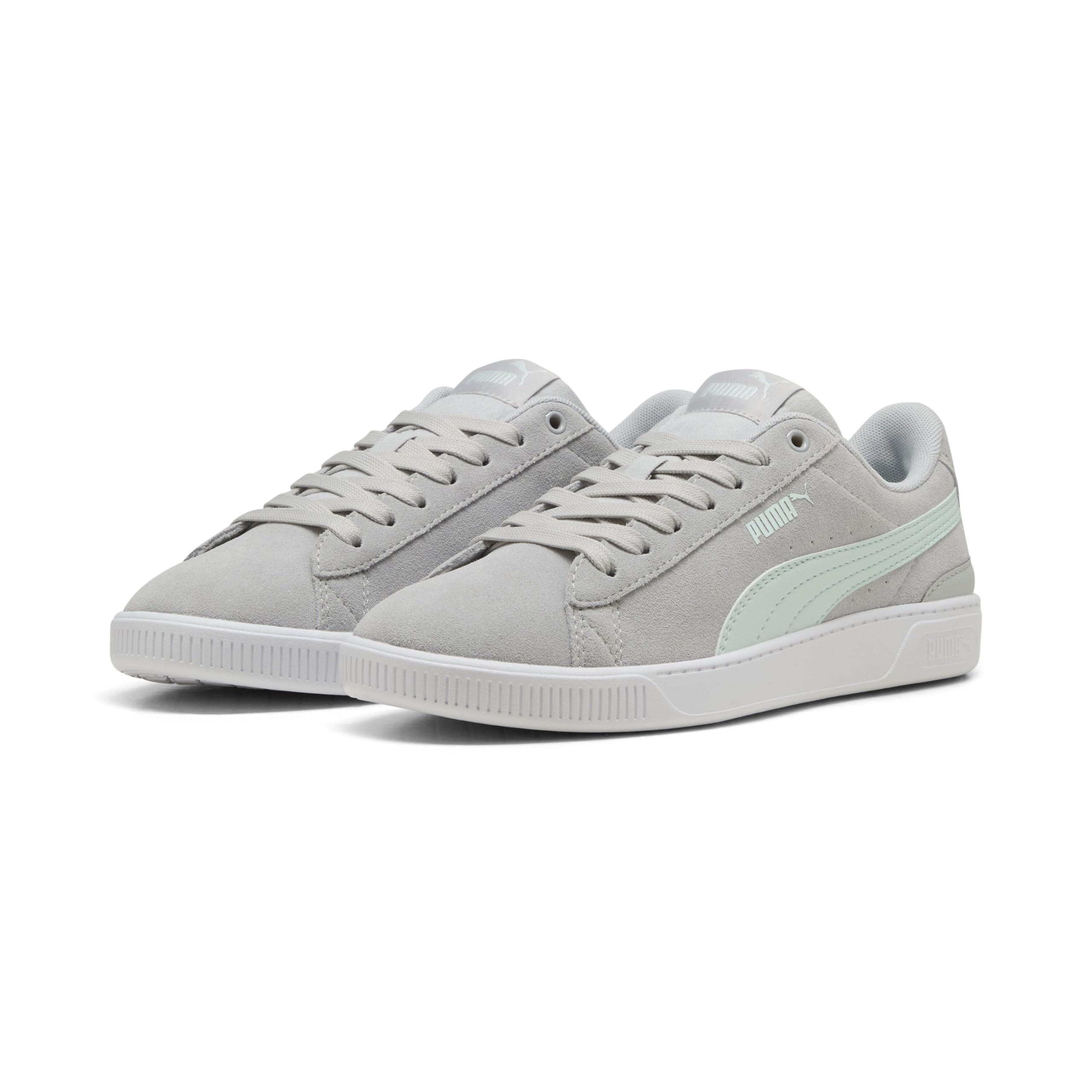 Кроссовки Vicky V3 383023 2025 Крутой Светло-белый см [Puma] Женские Весна/Лето Цвет Серый/Мирный синий/Puma (Размер 24) 23,0