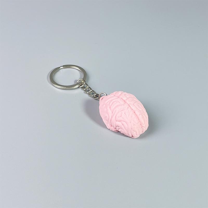 

3D Printed Pink Funny Brain Keychain Pendant Creative Design Decoration Bag Accessories Charm Fashion Gift A1