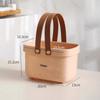 Portable Handle Bath Basket Plastic Mesh Basket Bathroom Shower Wash Bath Large Capacity Storage Basket Toilet Cleaning Supplies