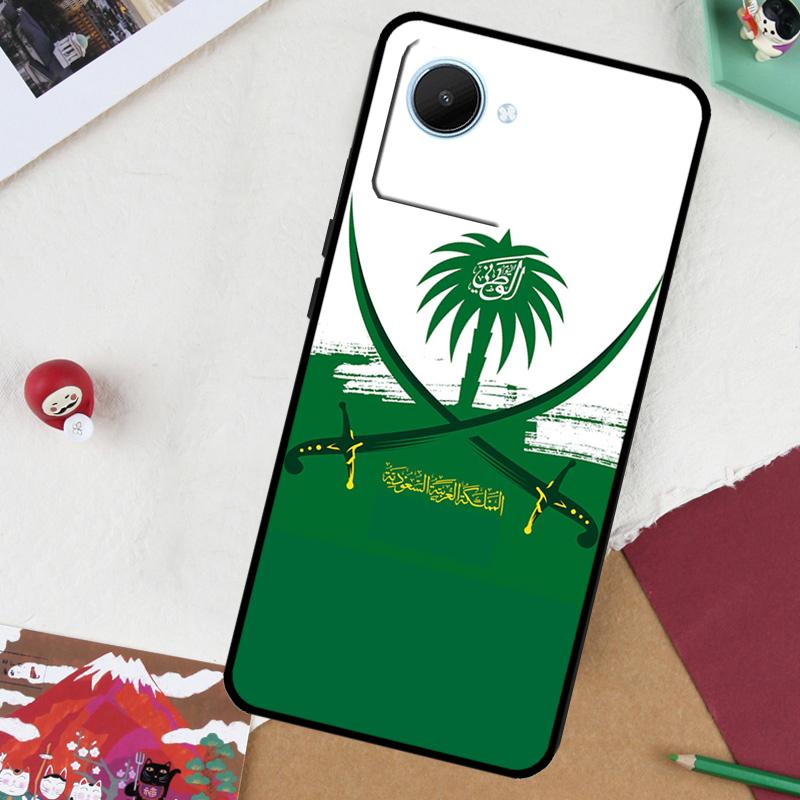 Saudi Arabia Flag For Realme GT 6T 6 5 GT 7 Pro C61 C55 C53 C51 C21Y C25S C67 C75 10 11 12 13 14 Pro Plus Case
