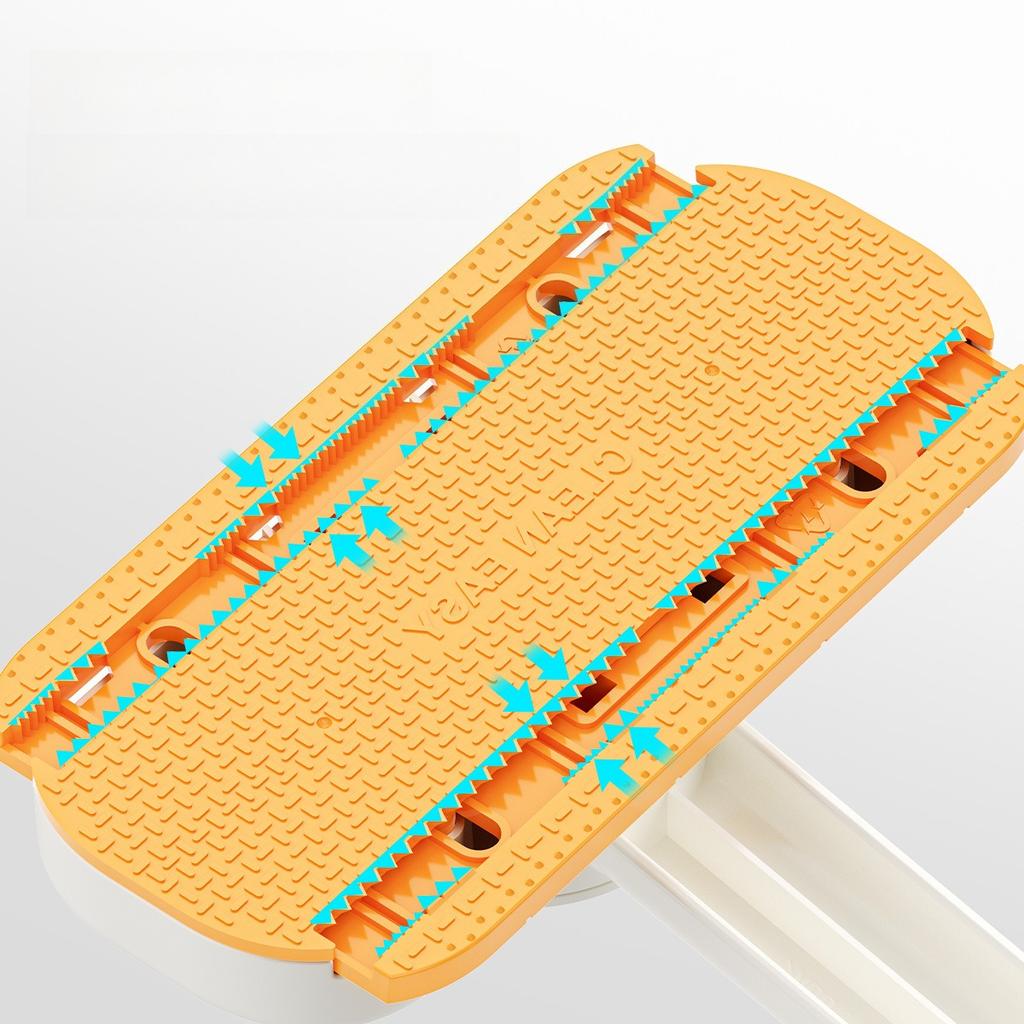 1PC Rotatable Clip-on Plastic Mop, Bathroom Wall Cleaning Brush, Hands-Free Automatic Floor Cleaner, Glass Cleaner, Holiday Gift