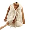 Cotton Vest Women's Autumn and Winter Fashion Trend Vest Large Size Western Style All-match Vest Jacket