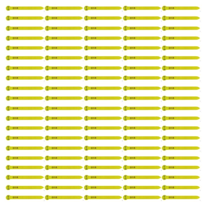 Sequential Numbered Leg Rings for Poultry 1-100 Set Waterfowl System Plastic Identification Bands for Farm Bird