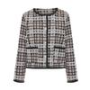 TVIEW Line Check Tweed Jacket_V6C-Cjk003