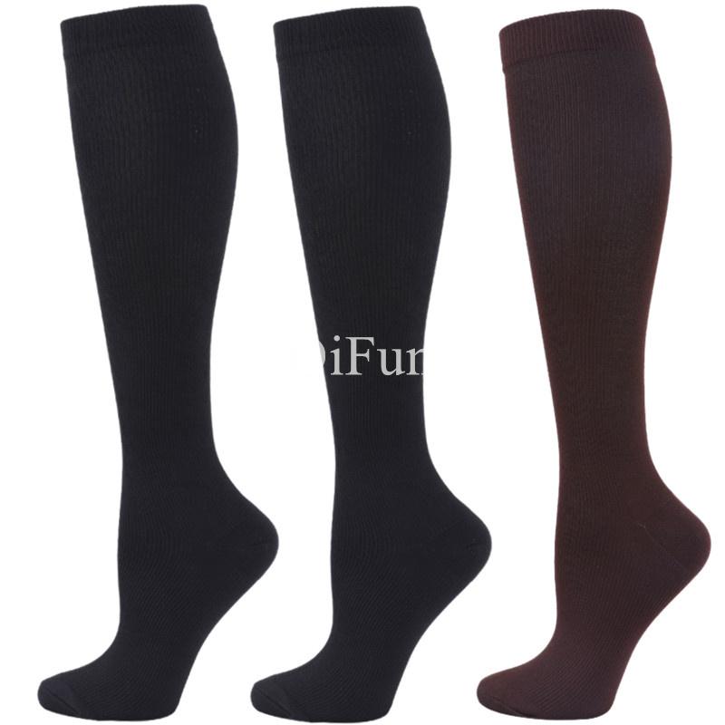 3 Pair Copper Compression Socks Women Men Anti Fatigue Pain Relief Graduated Unisex Compression Stockings Knee High 15-20 Mmhg