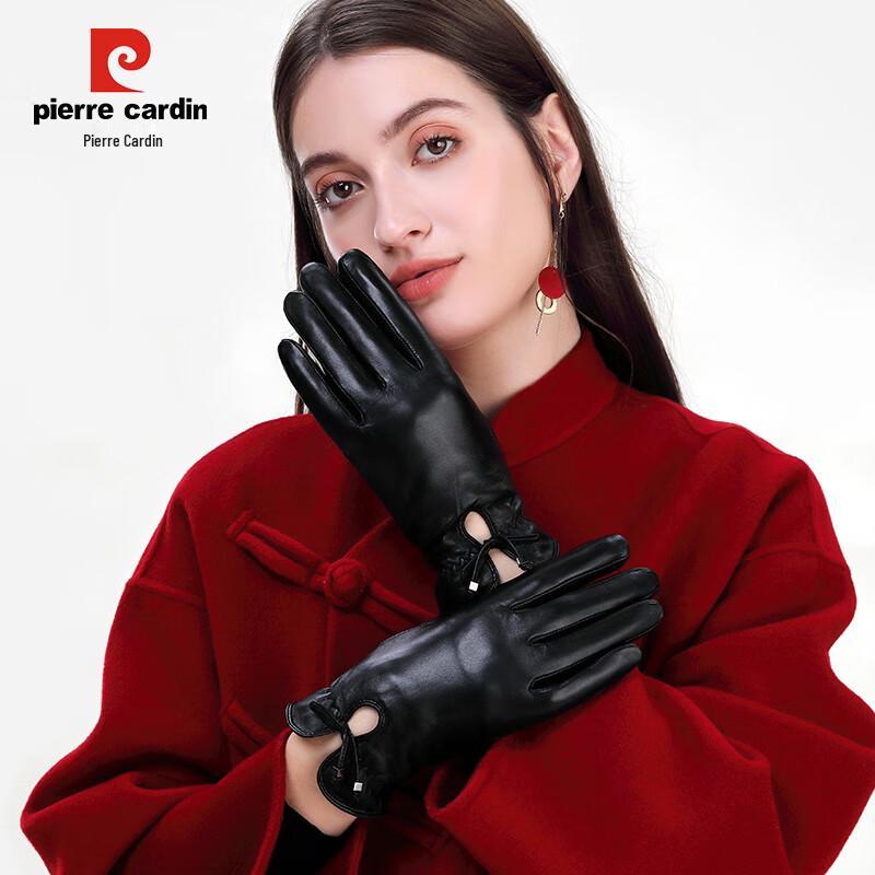 Pierre Cardin Women's Goatskin Touchscreen Gloves