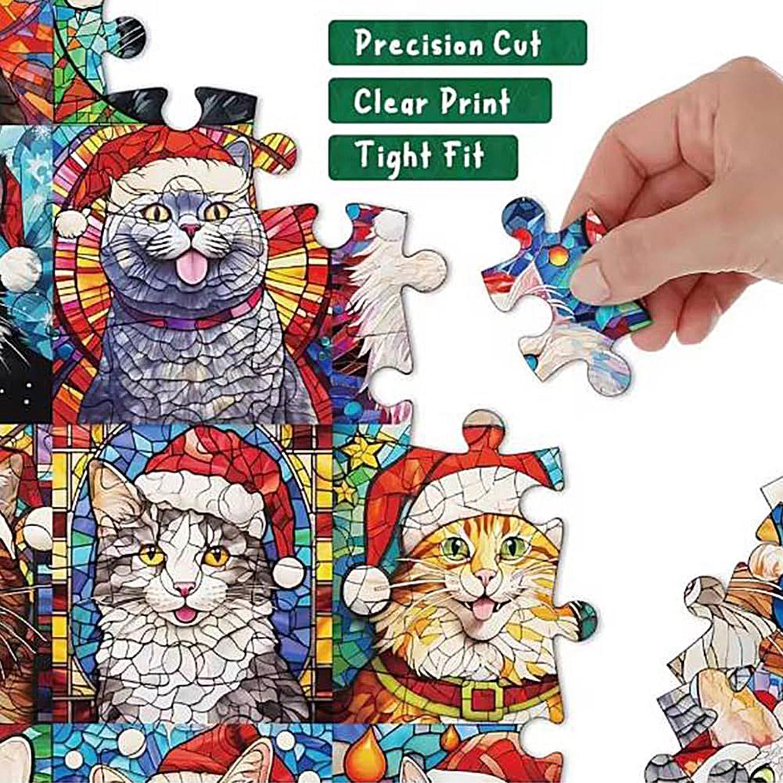 

Puzzle Calendar Advent 2025, 24 Days Christmas Countdown Calendar Cat, Dog Jigsaw Puzzle Gift for Pet Lovers, Kids, Home Decor Dog puzzle