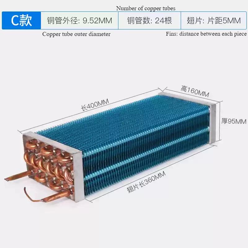 Freezer Refrigerator Evaporator Refrigeration Display Cabinet
