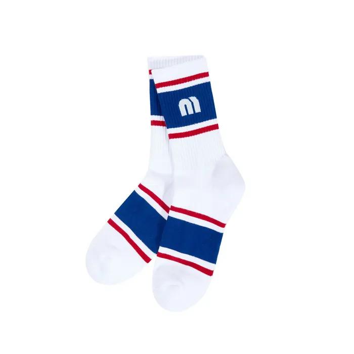 Stripe Middle Socks_White (Men)