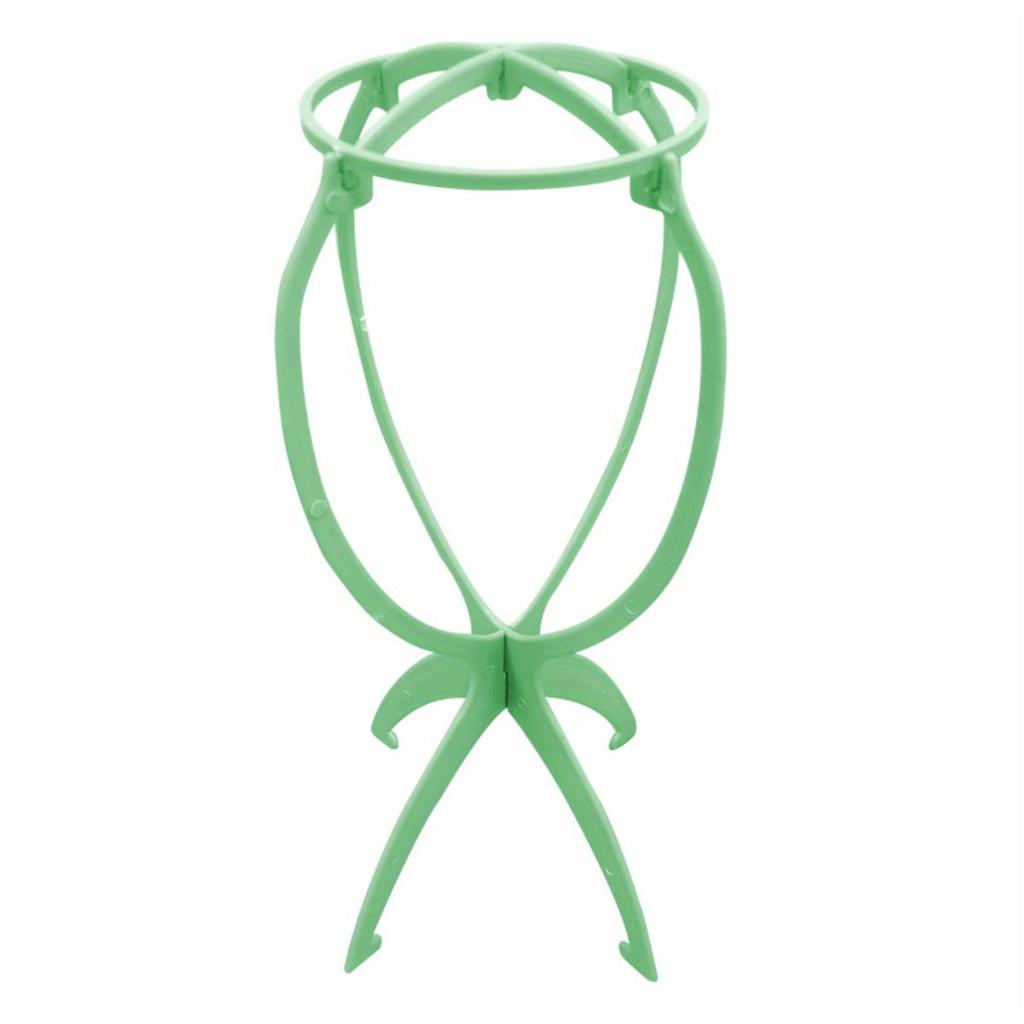 1pc Wig Stand Holder Portable Collapsible Wig Head Stands Plastic Wig Hat Stands Portable Folding Wig Hat Stand for All Wigs