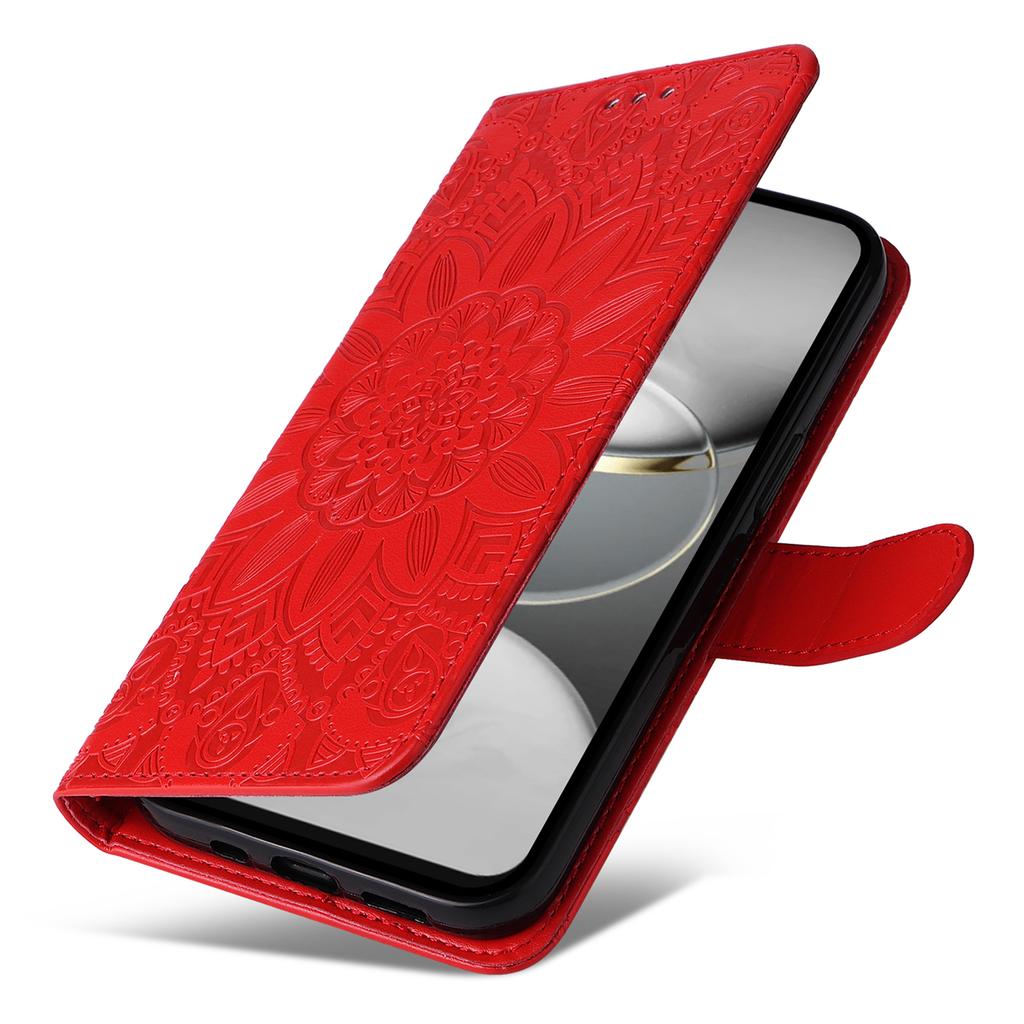 Für TECNO Spark 30 4G Hülle Sonnenblumen-Prägung Leder Brieftasche Handyhülle