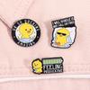 I Will Handle It But I Will Cry First Emotional Enamel Pin Cute Duck UR So Ducking Amazing Metal Brooch Lapel Badge Jewelry Gift