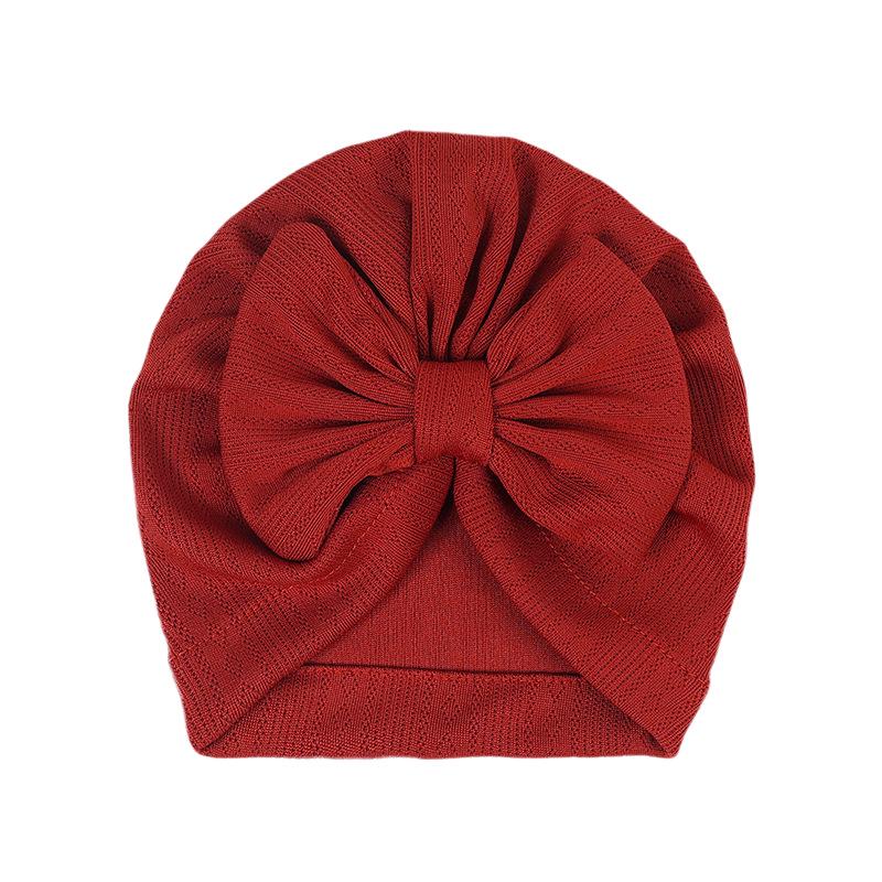 2026 Nová dětská čepice s velkou mašlí - 12 barev, Roztomilá nákrčníková čepice pro chlapce a dívky