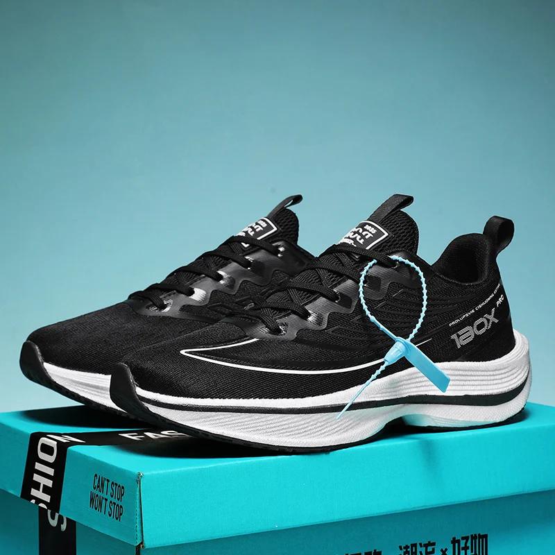 Summer Mens Sports Shoes Racing Trend Comfortable Training Shoes Marathon Anti Slip And Wear-Resistant Running Shoes