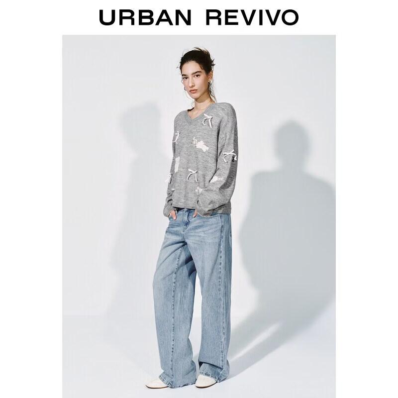 UR Women's Retro Wide-Leg Denim Jeans