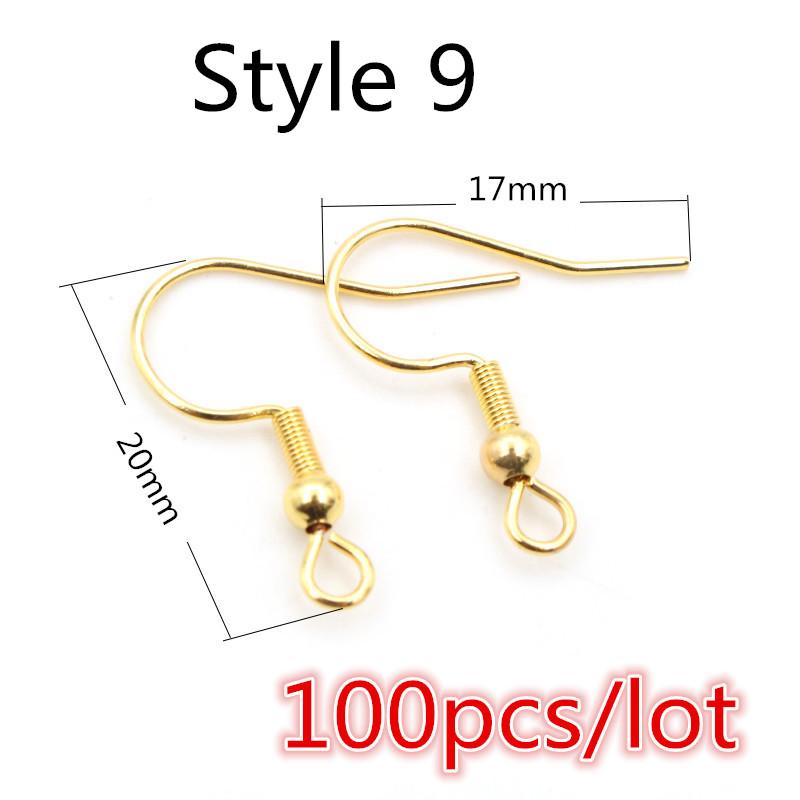  20x17mm Multi Styles Stainless steel DIY Earring Findings Clasps Hooks Jewelry Making Accessories Earwire