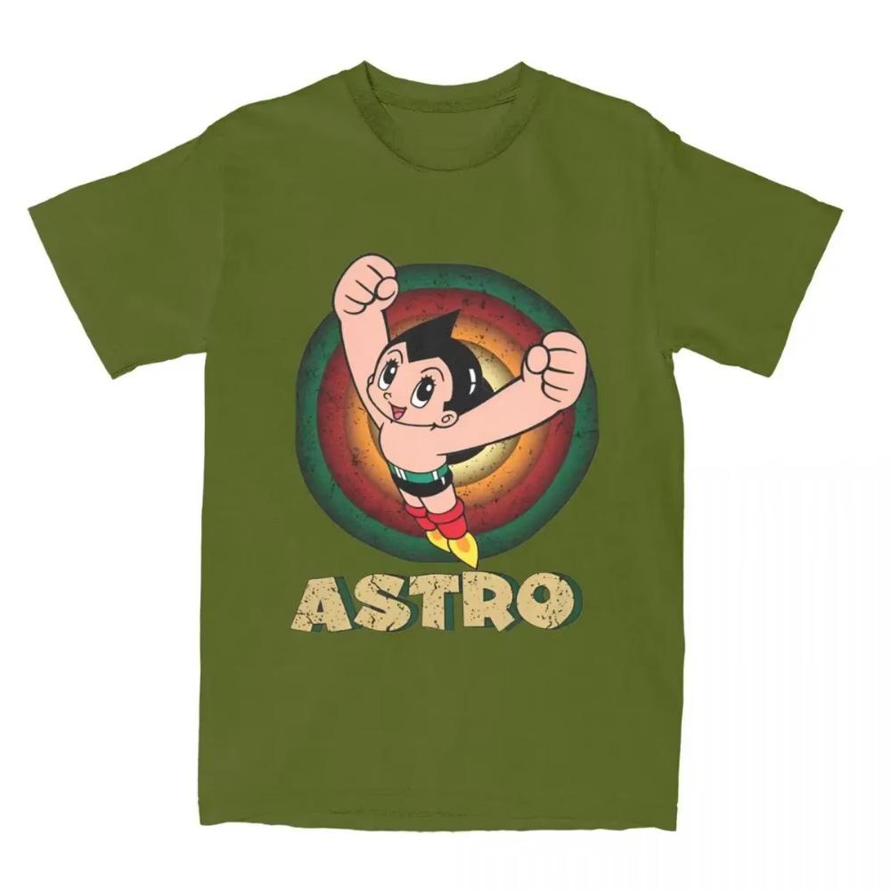 Neuankömmling Herren Klassische Cartoon Astro Boy Hemd Bekleidung Japan Manga Mighty Atom Astroboy T-Shirt Kleidung T-Shirt