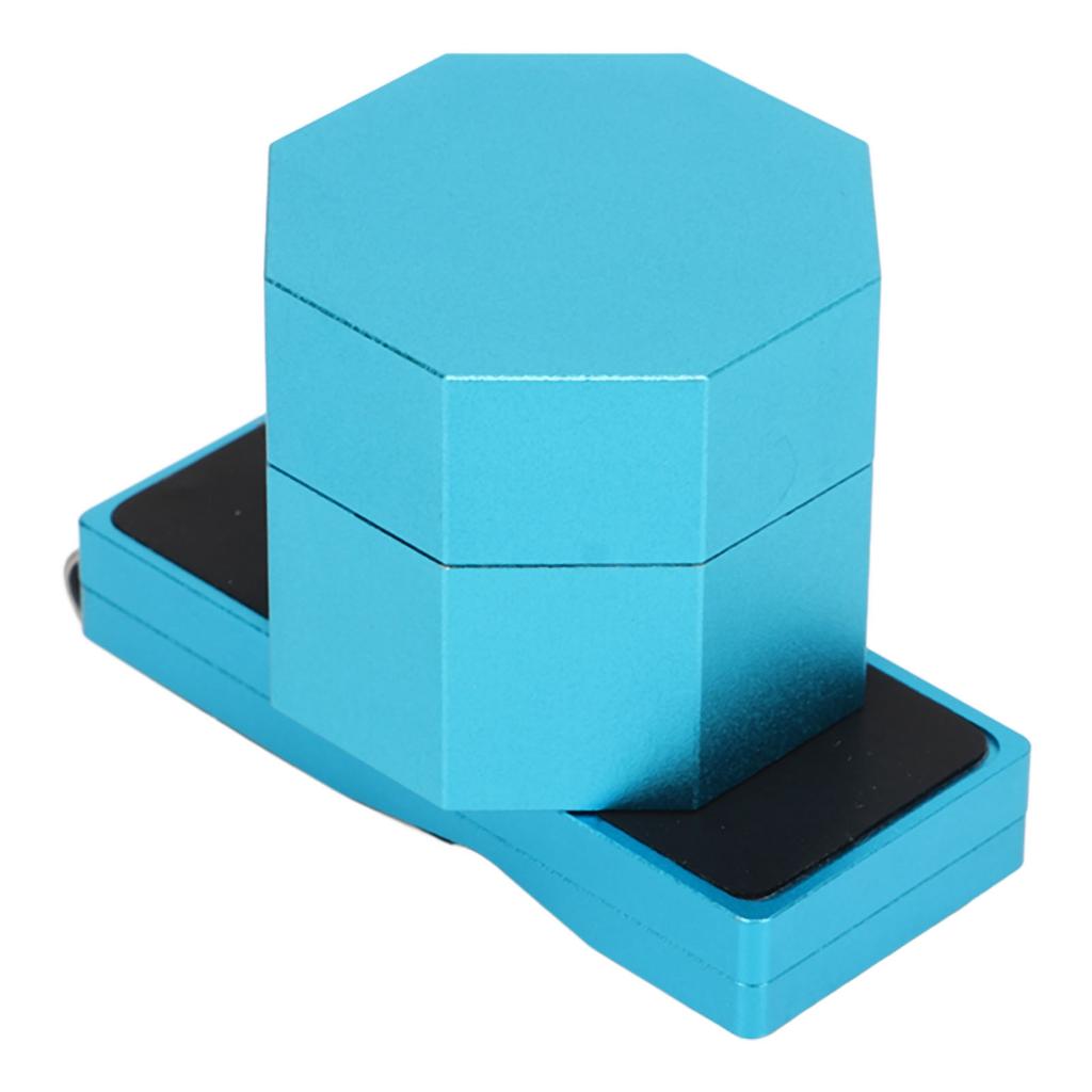 Billiards Octagonal Chalk Case Set Magnetic Billiard Cue Chalk Box Holder with Silent Fixed Clip