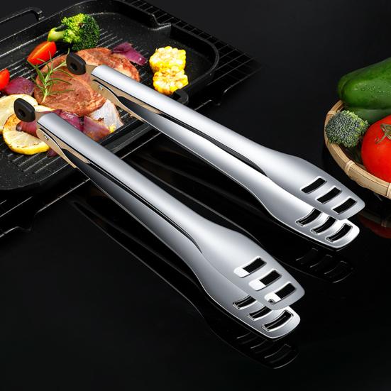 

Щипцы для пищевых продуктов Пищевые полые нержавеющие термостойкие регулируемые противоскользящие утолщенные щипцы для сервировки без деформации S
