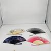 Bamboo Silk Art Craft Photo Prop Tool Folding Fan Hand Held Flower Fan Dance Hand Held Silk Fan