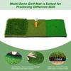Golfový trenažér švihu Odpalovací podložka 30*60cm Vnitřní Venkovní Mini Tréninková Odolná PP Travní podložka Tréninková podložka na zahradu Guma