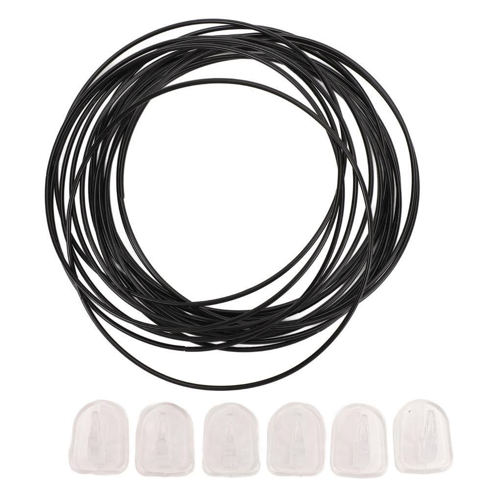 Chain Plant Support Black Stainless Steel Round Wall Chain Plant Vine Support for Climbing Plant Pot