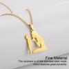 Family Themed Necklace Solid Color Plated Replacement Unfading Decorative Hanging Choker Pendant Jewelry Birthday Gift