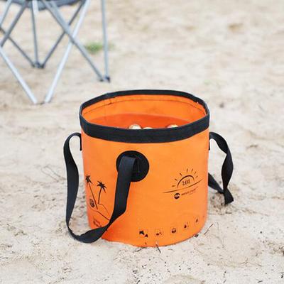 20L Portable Bucket Waterproof Collapsible Bucket Multifunction Lightweight Fishing Bag with Handles for Travel Fishing Boating