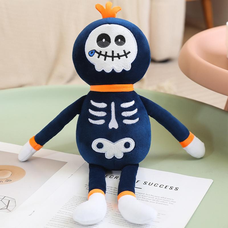 

Паук Тыква Хэллоуин Летучая мышь Череп Плюшевая игрушка Подушка Украшение Детские подарки Skull,35cm/13.78in